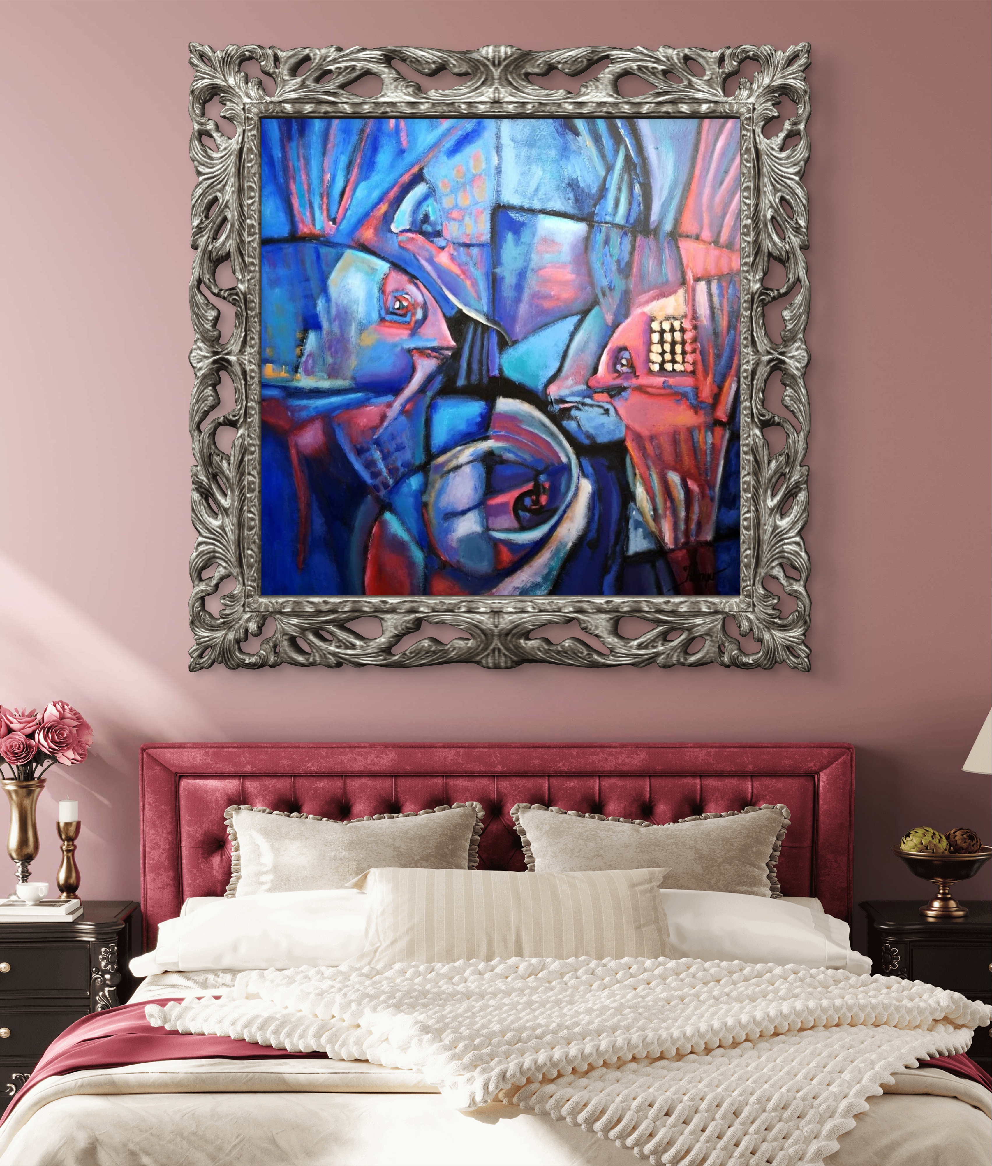 Vitorlások, 100 x 100 cm, olaj, vászon, 2022.jpg